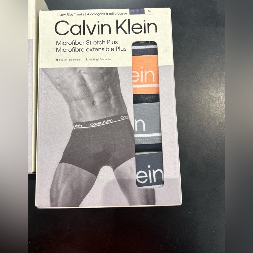 Calvin Klein Intense Power Men Microfiber Stretch low rise trunk 4-pack black M